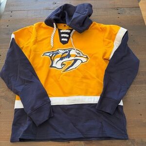 NHL Yellow and Blue Hoodie